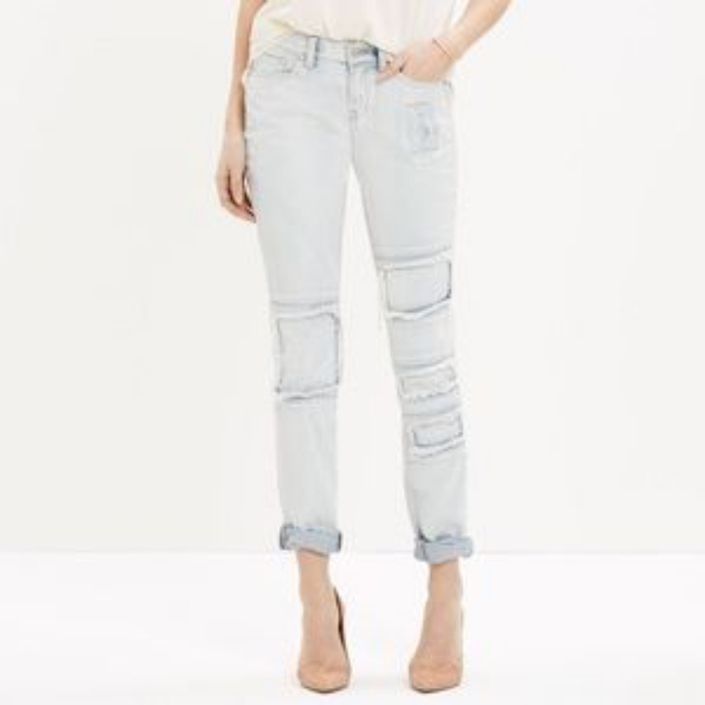 Madewell Slim Boyjean Patched Up Edition
